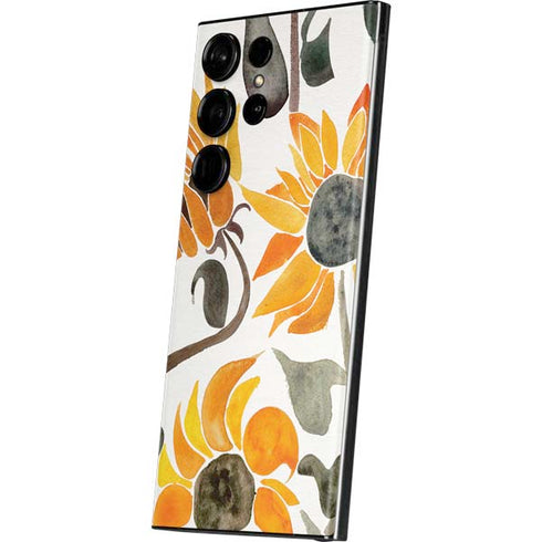 Yellow Sunflower by Cat Coq Galaxy Skins